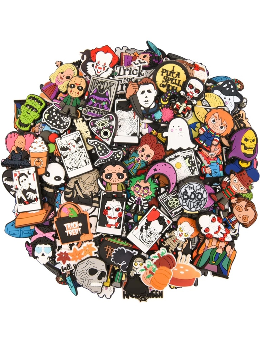 Pieces Random Halloween Shoe Charms Adult 50Pcs